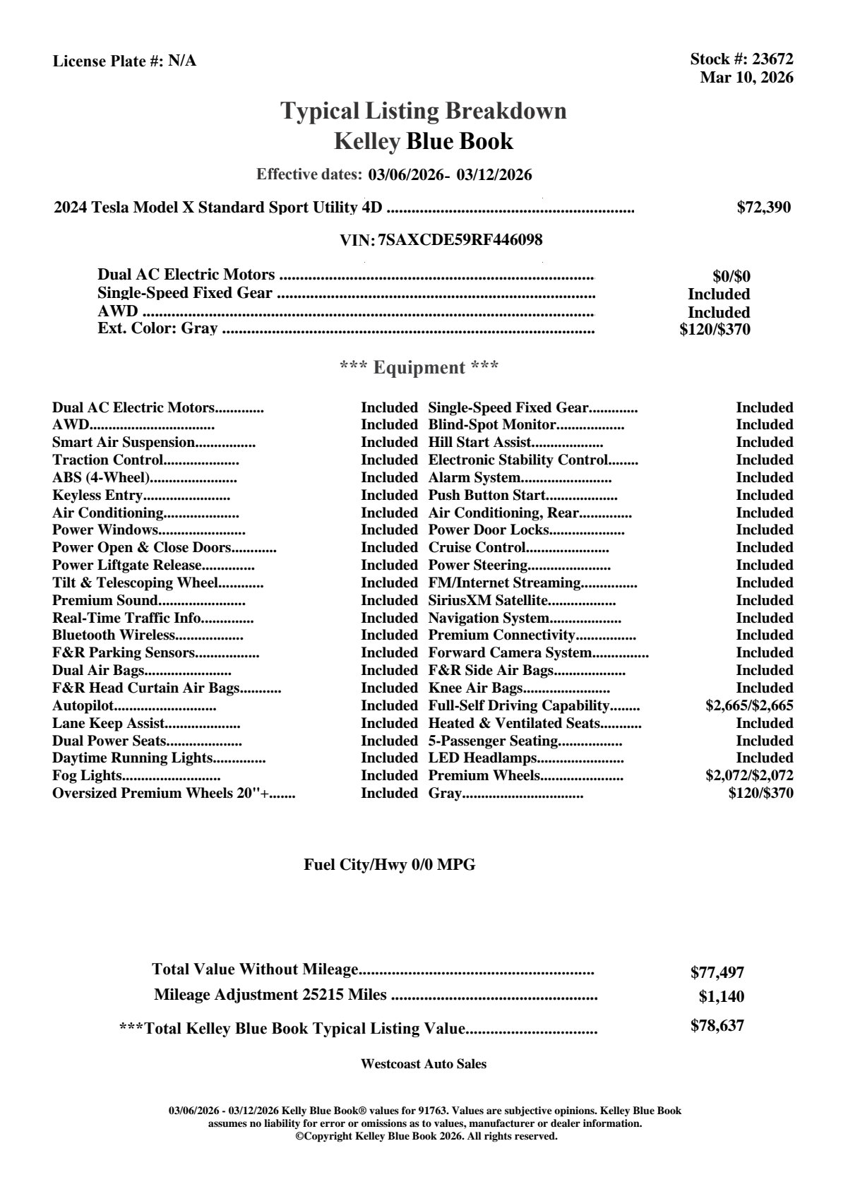 Used 2024 Tesla Model X image 4