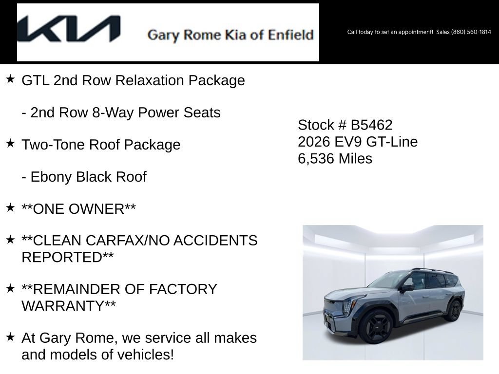 Certified 2026 Kia EV9 GT-Line AWD/4WD image 7