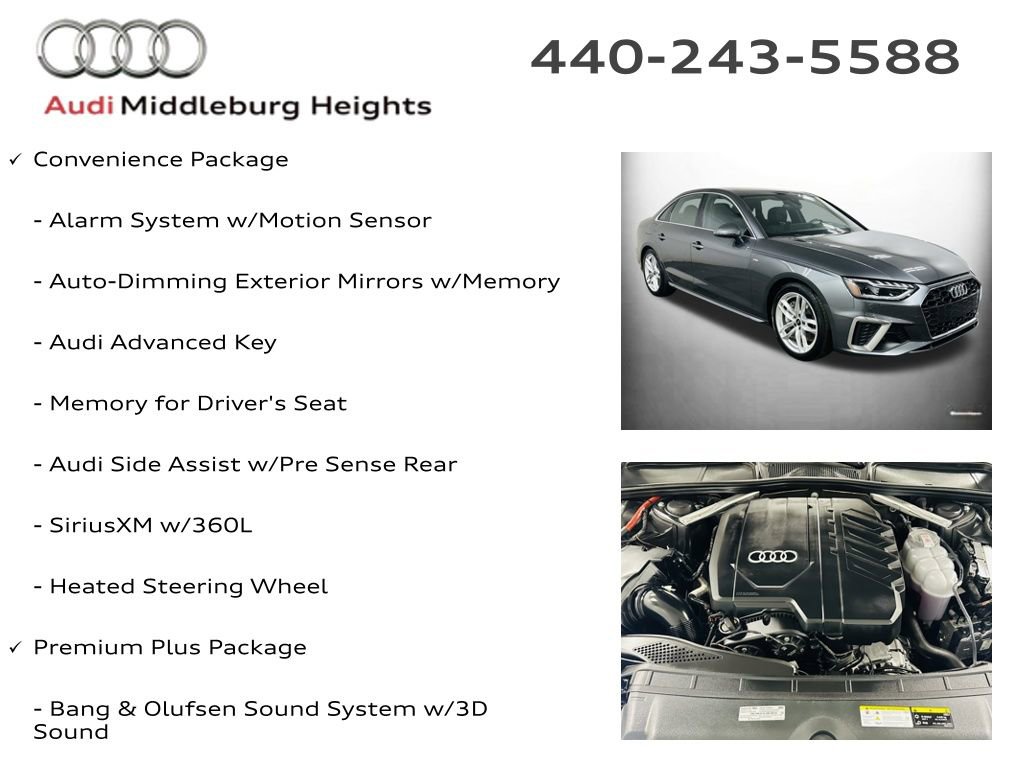 Certified 2023 Audi A4 2.0T Premium Plus w/ Premium Plus Package AWD/4WD image 12