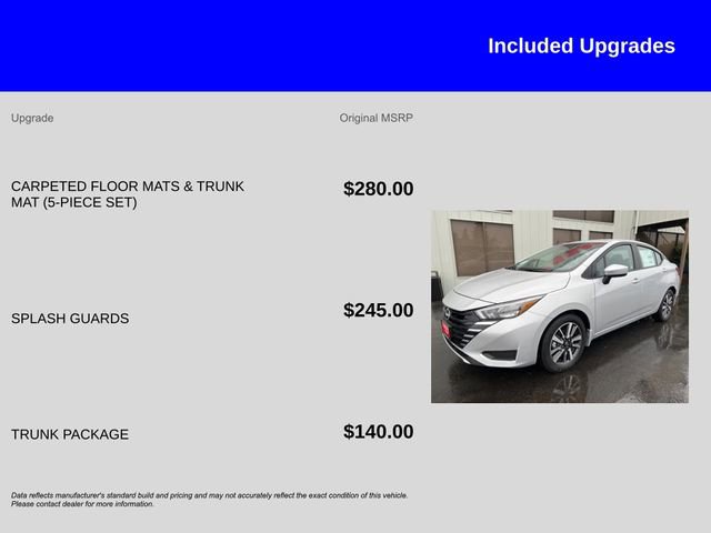 New 2025 Nissan Versa SV w/ Trunk Package FWD image 12