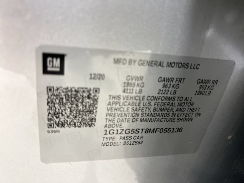 Used 2021 Chevrolet Malibu RS FWD image 27