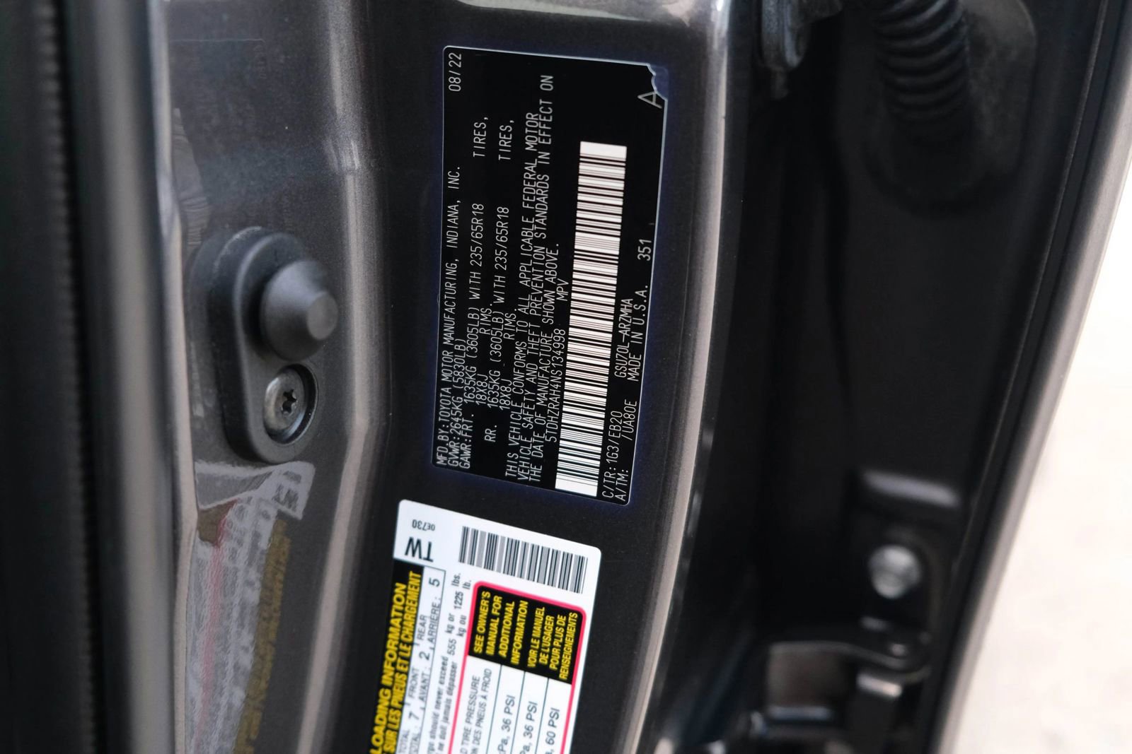 Used 2022 Toyota Highlander XLE image 50