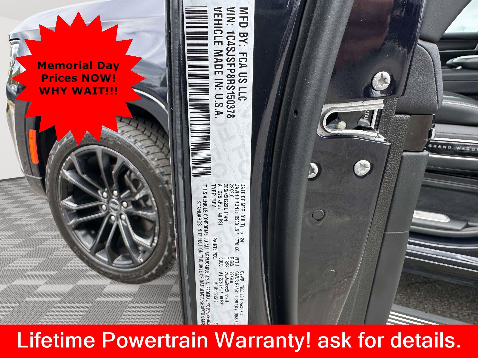 Used 2024 Jeep Grand Wagoneer L Series II w/ Quick Order Packagew 28T AWD/4WD image 30
