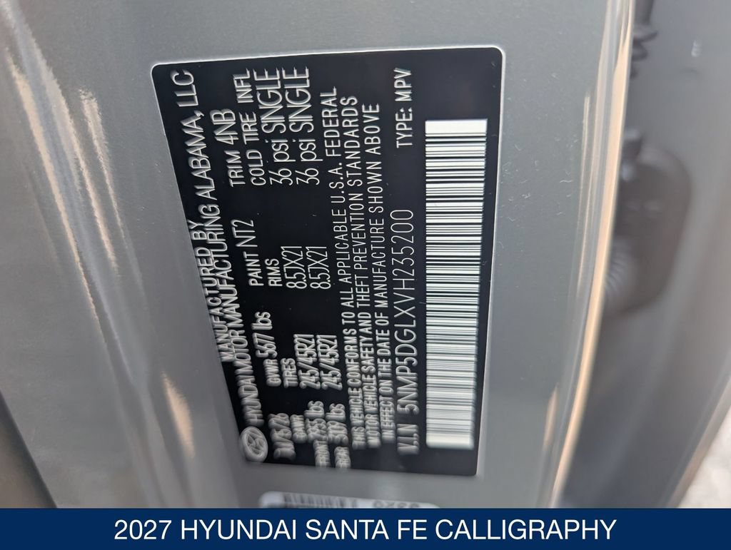New 2027 Hyundai Santa Fe Calligraphy AWD/4WD image 33
