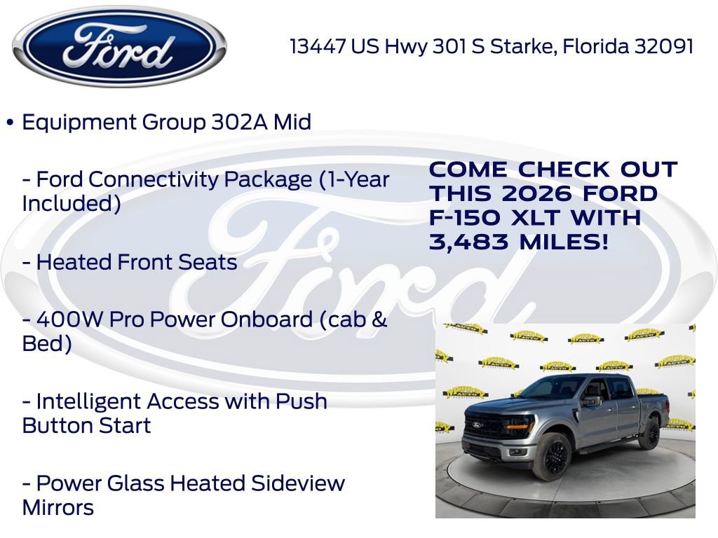 New 2026 Ford F150 XLT w/ Equipment Group 302A MID AWD/4WD image 25