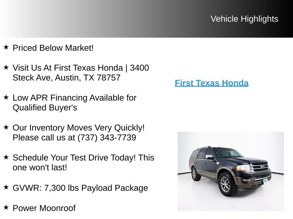 Used 2015 Ford Expedition King Ranch RWD image 9