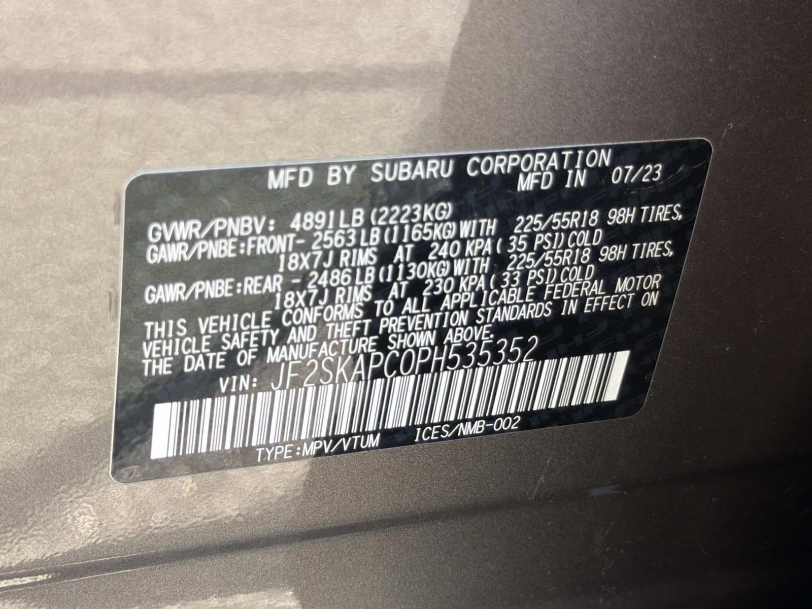 Certified 2023 Subaru Forester Limited w/ Popular Package #3 AWD/4WD image 36