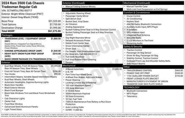 New 2024 RAM 3500 Tradesman image 4