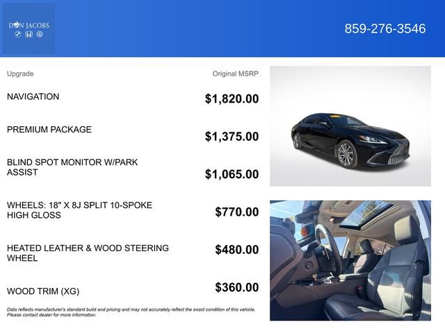 Used 2021 Lexus ES 250 w/ Premium Package image 5