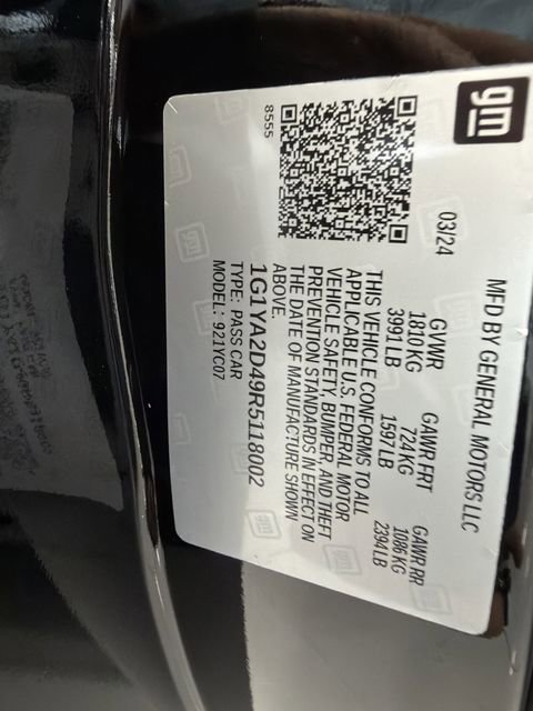 Certified 2024 Chevrolet Corvette Stingray Coupe w/ 1LT image 27