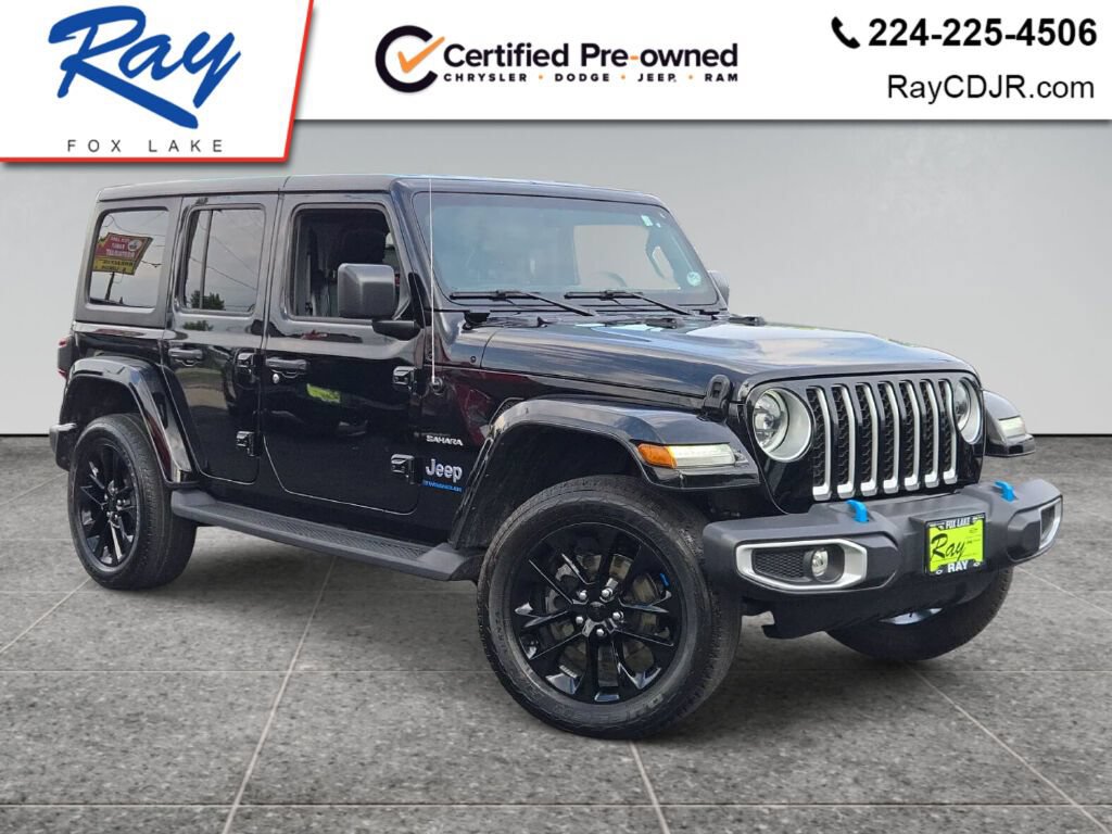 Certified 2023 Jeep Wrangler Unlimited Sahara w/ Cold Weather Group AWD/4WD image 1