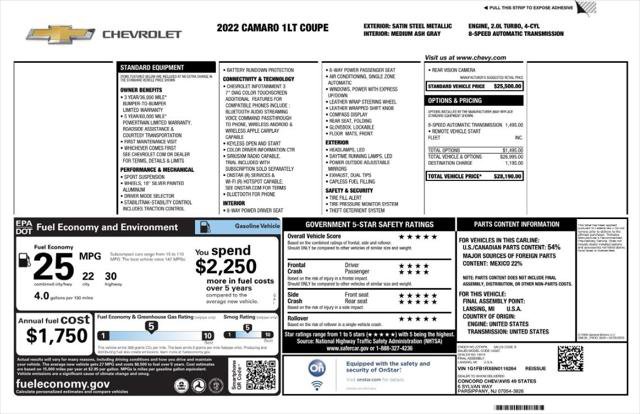Used 2022 Chevrolet Camaro LT image 4