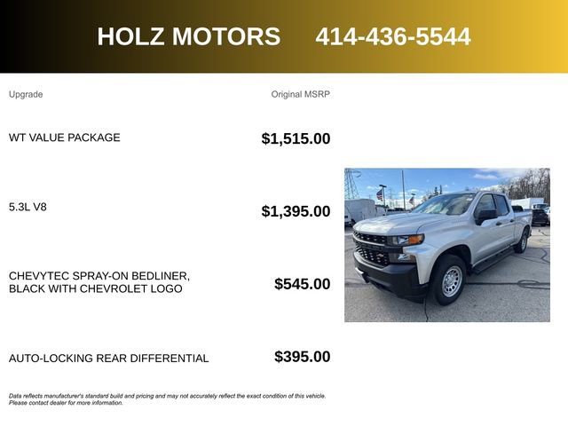 Certified 2021 Chevrolet Silverado 1500 W/T w/ WT Value Package image 5