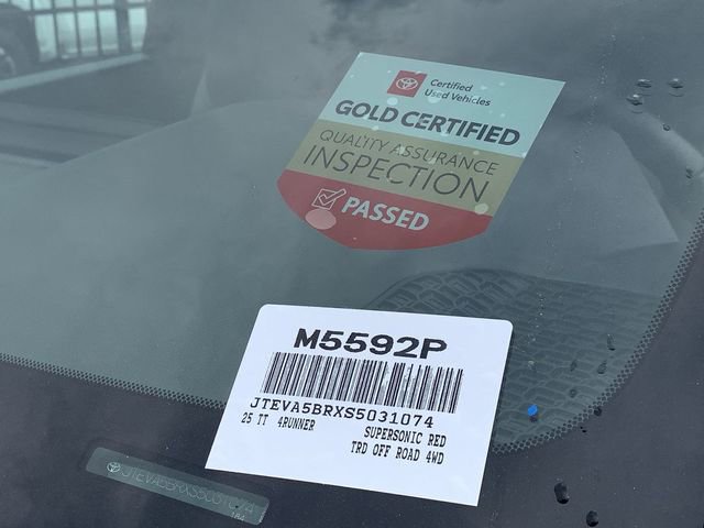 Certified 2025 Toyota 4Runner TRD Off-Road AWD/4WD image 38