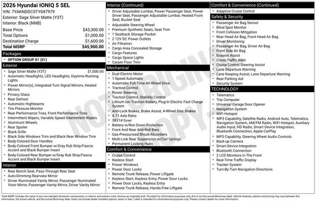 New 2026 Hyundai Ioniq 5 SEL image 38