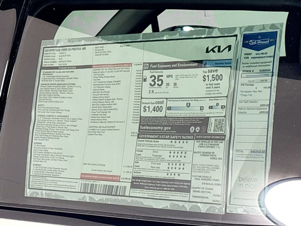 New 2026 Kia Sportage SX Prestige AWD/4WD image 25