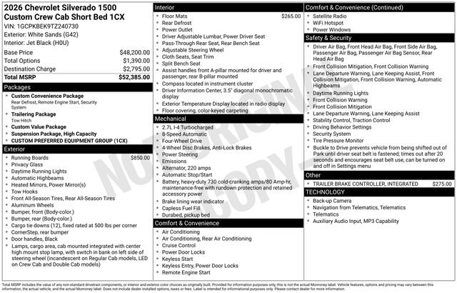 New 2026 Chevrolet Silverado 1500 Custom image 2