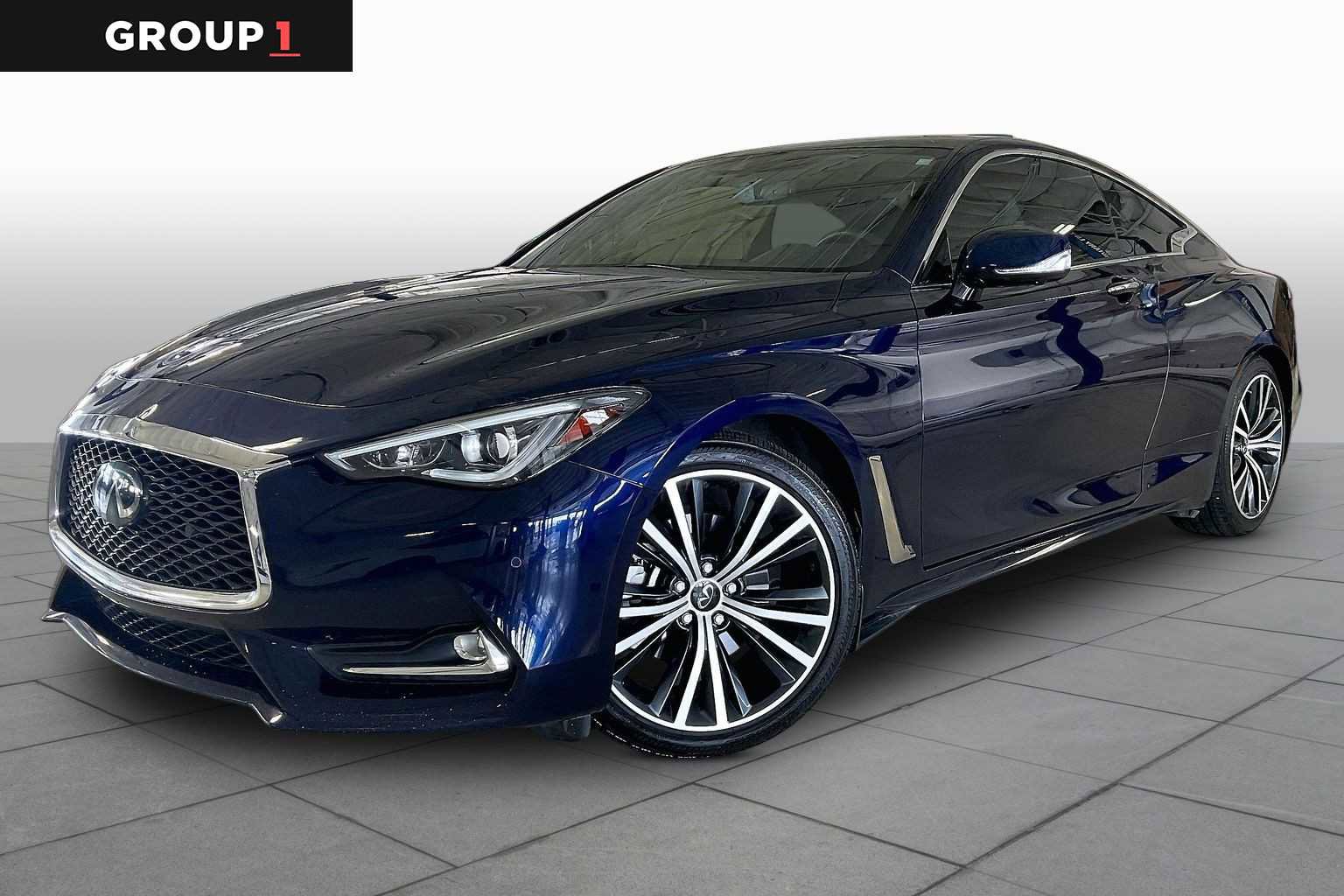 Used 2021 INFINITI Q60 3.0t Luxe w/ Essential Package RWD image 1
