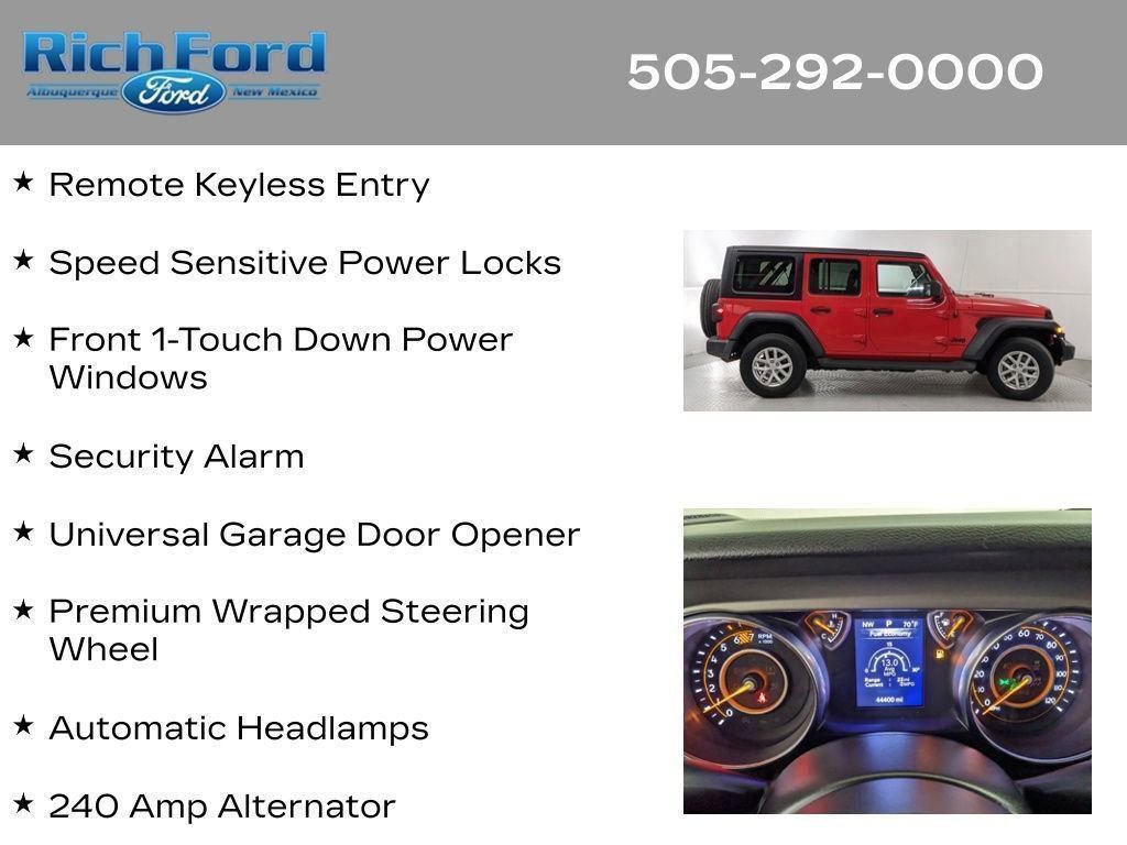 Used 2023 Jeep Wrangler Unlimited Sport AWD/4WD image 66