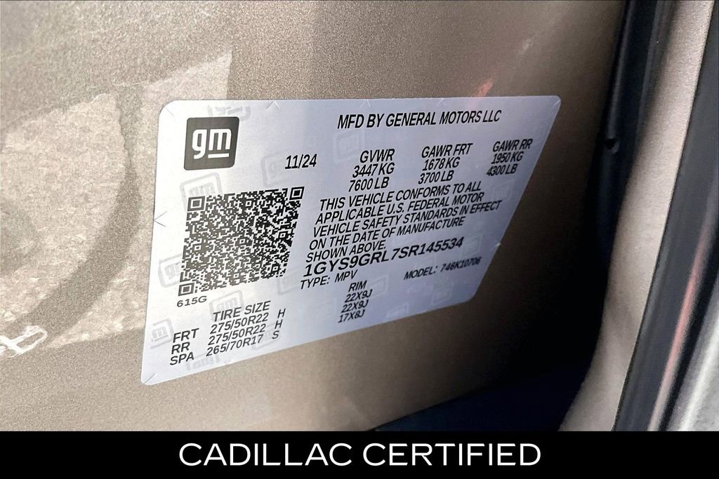 Certified 2025 Cadillac Escalade Sport Platinum AWD/4WD image 32