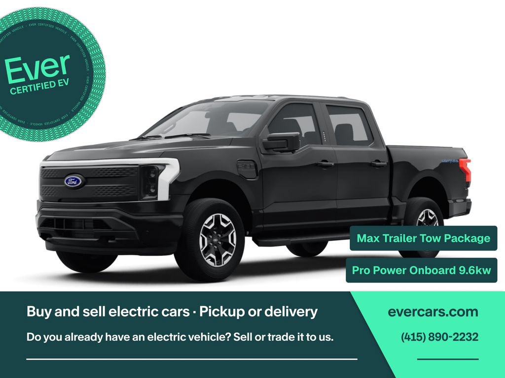 Used 2023 Ford F150 Lightning XLT w/ Tow Technology Package AWD/4WD image 1