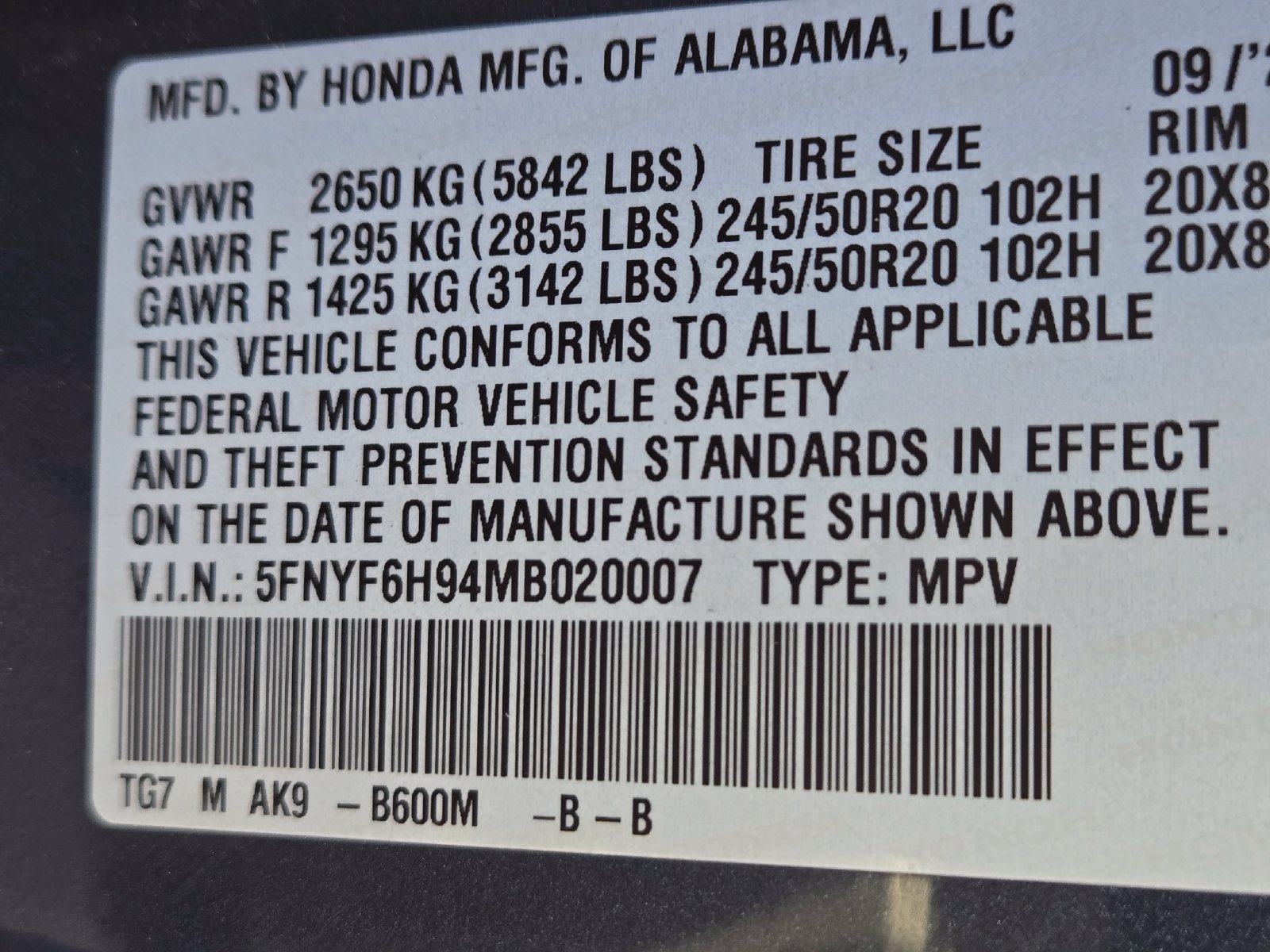 Used 2021 Honda Pilot Touring image 13