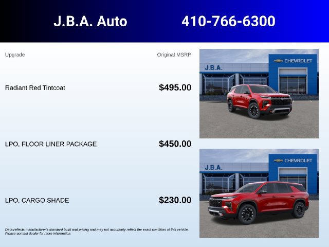 New 2027 Chevrolet Traverse Z71 w/ LPO, Floor Liner Package AWD/4WD image 5