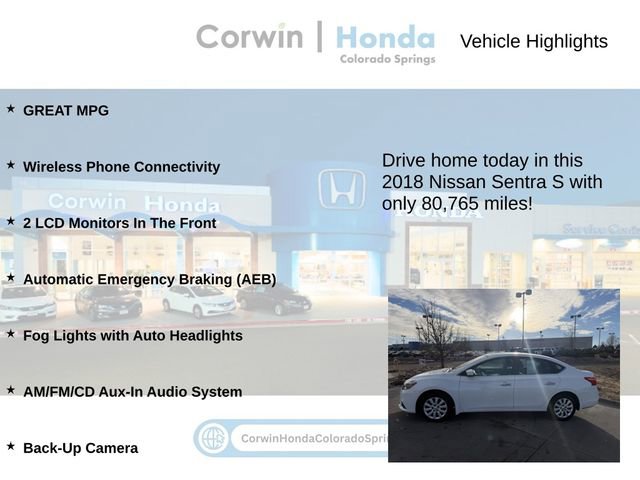 Used 2018 Nissan Sentra S image 6