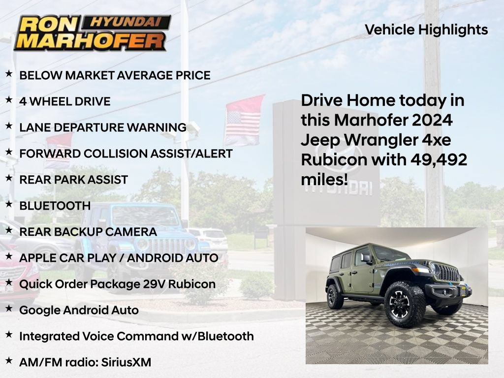 Used 2024 Jeep Wrangler Unlimited Rubicon 4xe AWD/4WD image 15