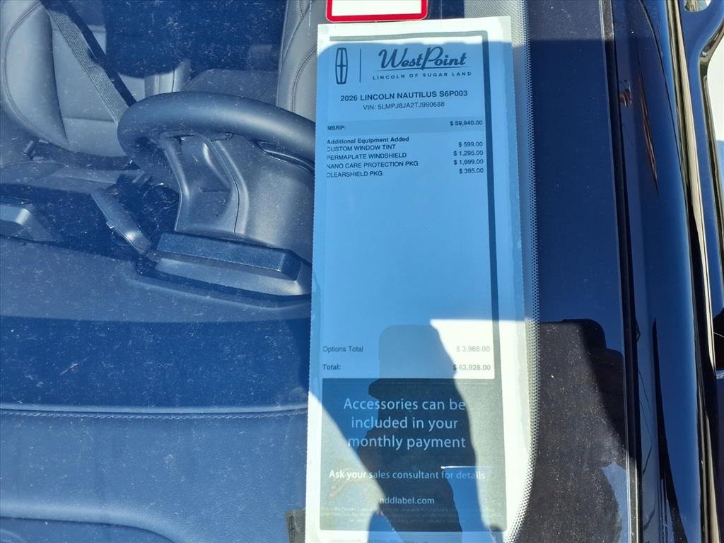 New 2026 Lincoln Nautilus Premier w/ Jet Appearance Package image 3