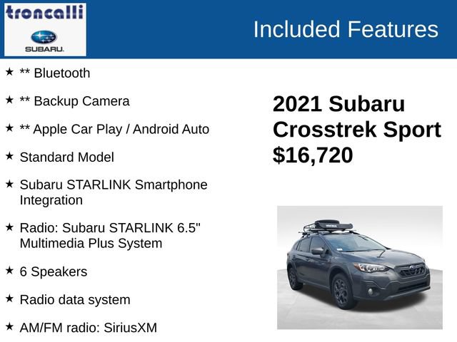 Used 2021 Subaru Crosstrek 2.5i Sport AWD/4WD image 4
