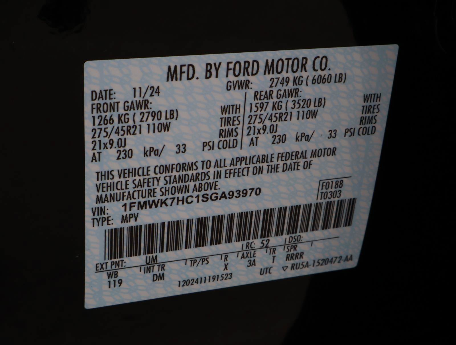 Used 2025 Ford Explorer Platinum w/ Ultimate Package RWD image 24