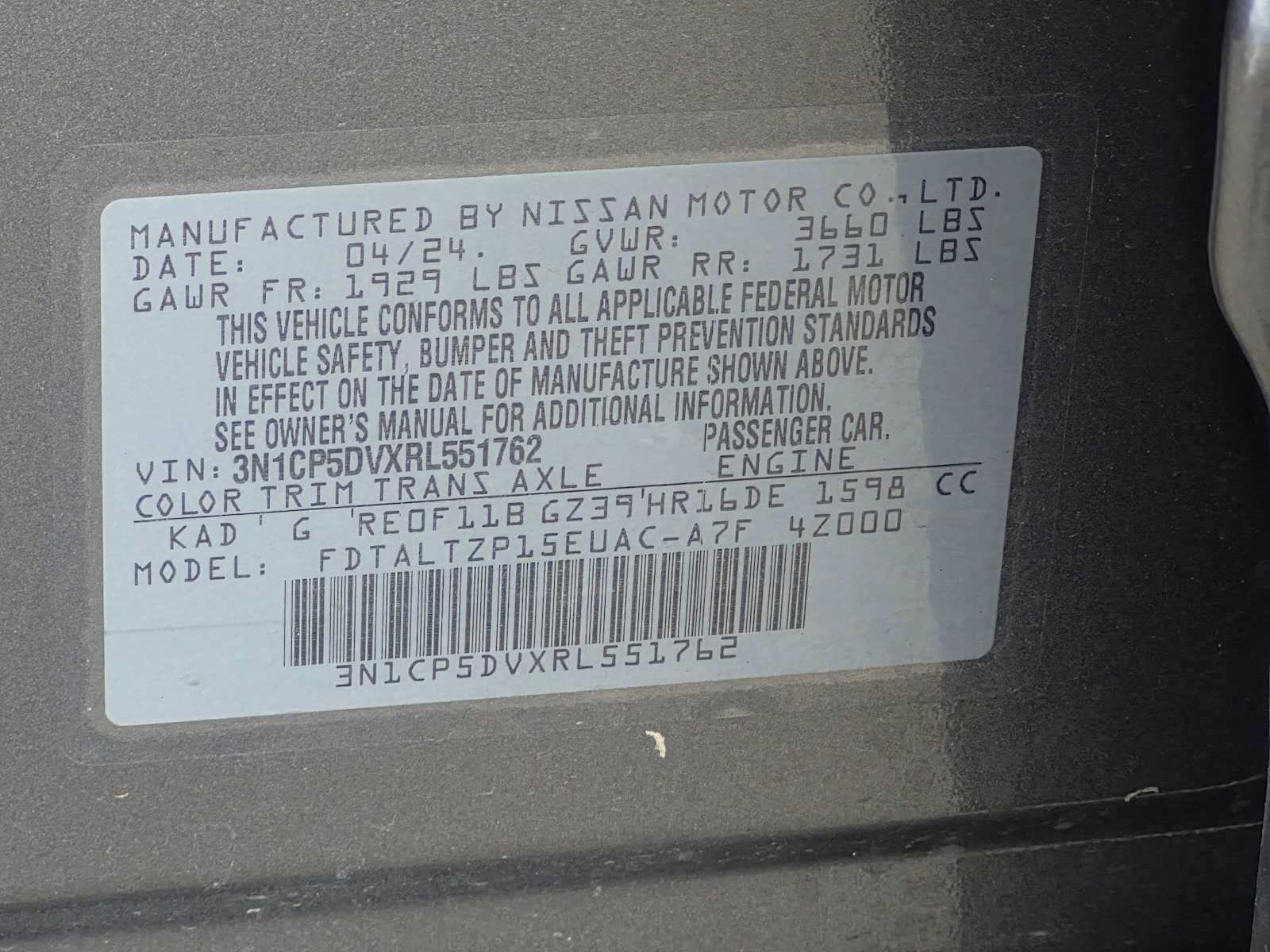 Used 2024 Nissan Kicks SR FWD image 27