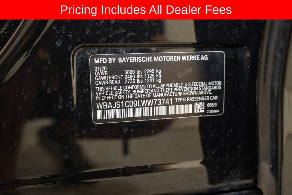 Used 2020 BMW 540i w/ Premium Package RWD image 25