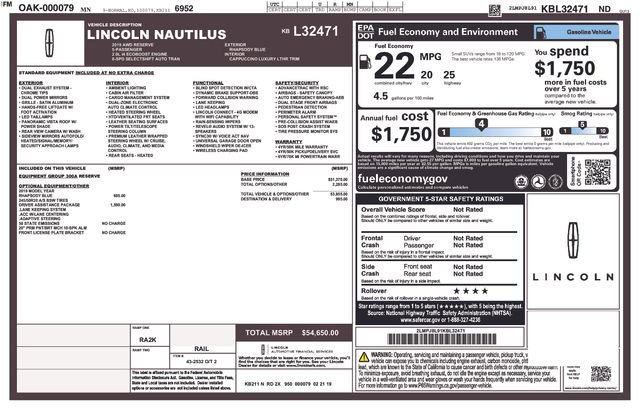Used 2019 Lincoln Nautilus Reserve w/ Driver Assistance Package AWD/4WD image 4