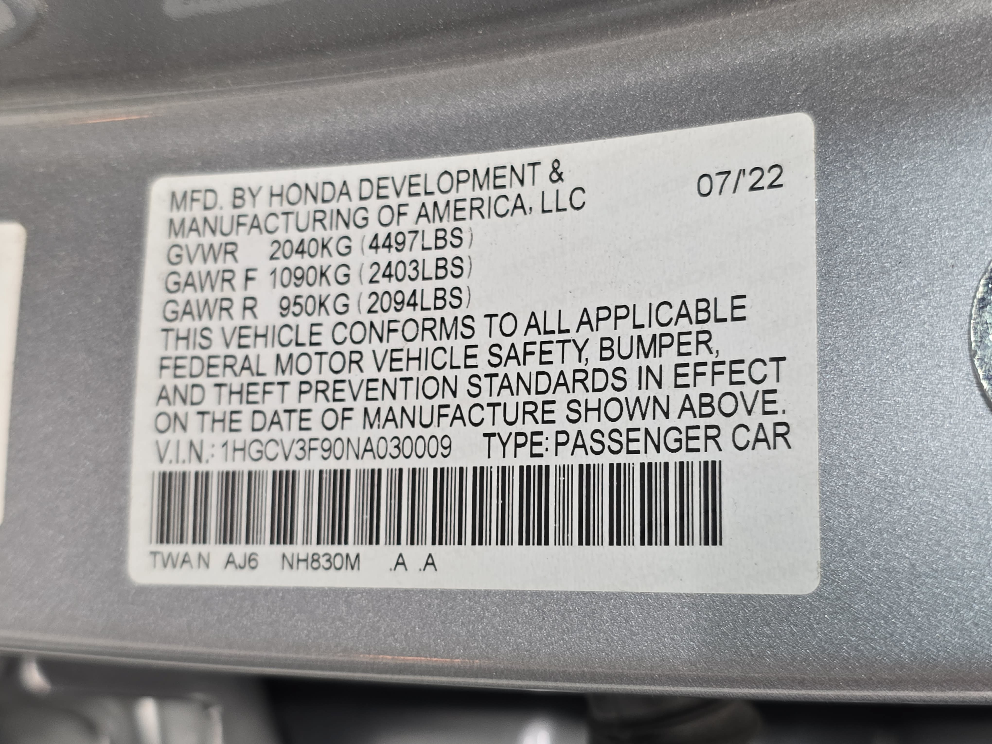 Used 2022 Honda Accord Touring image 35