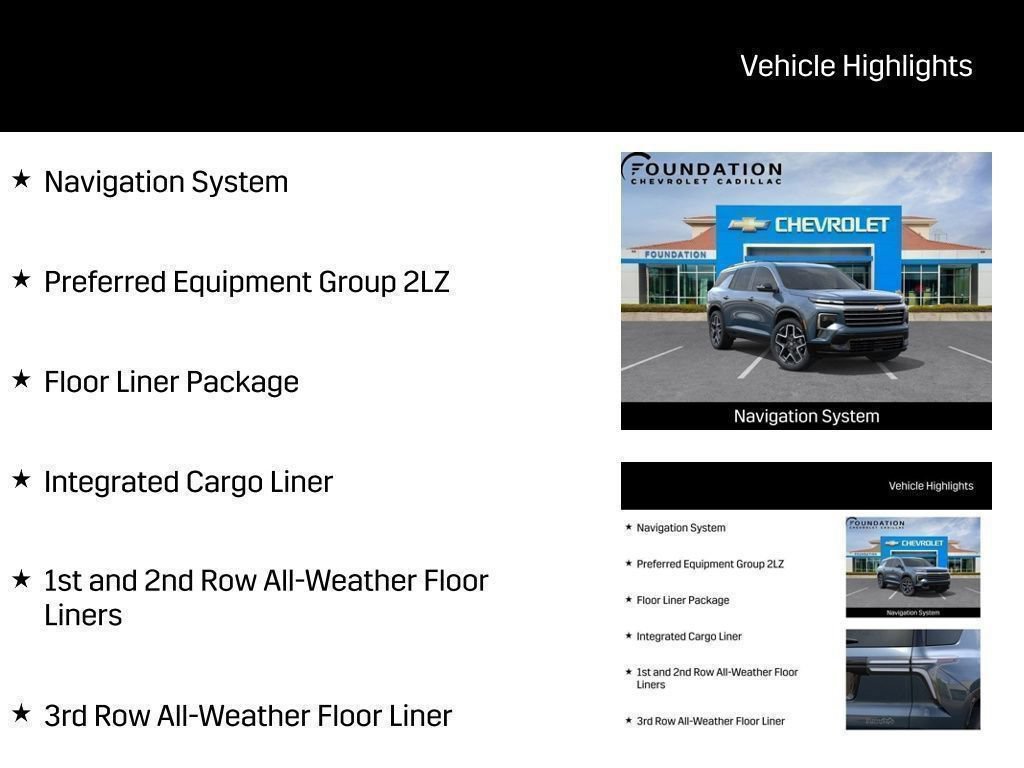 New 2026 Chevrolet Traverse High Country w/ LPO, Floor Liner Package AWD/4WD image 37