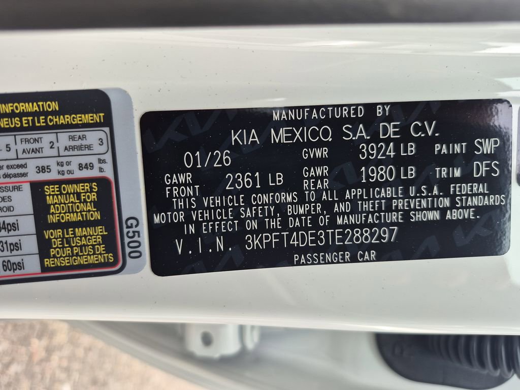 New 2026 Kia K4 LXS image 27