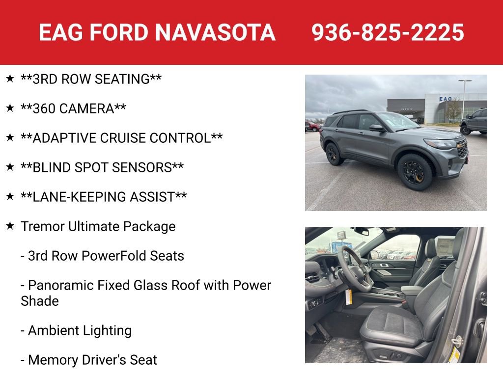 New 2026 Ford Explorer Tremor w/ Tremor Ultimate Package image 8