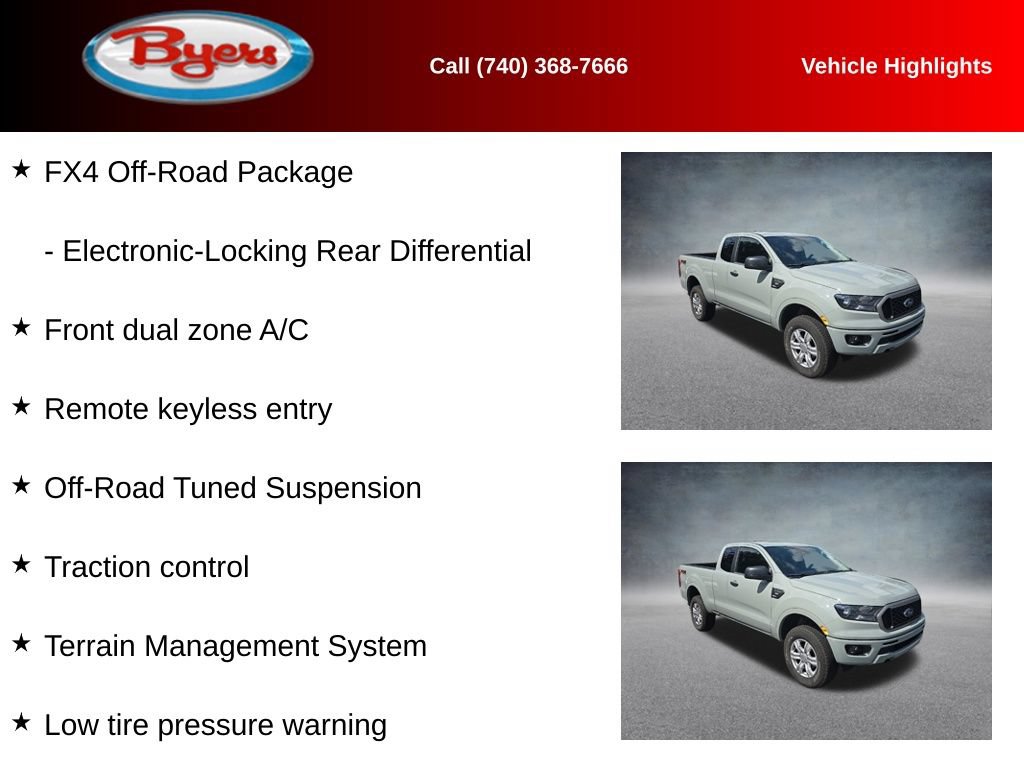 Used 2021 Ford Ranger XLT w/ FX4 Off-Road Package AWD/4WD image 10