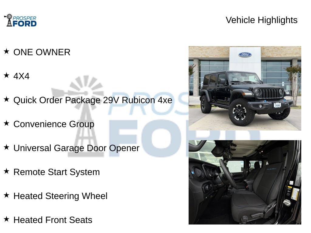 Used 2025 Jeep Wrangler Unlimited Rubicon 4xe w/ Convenience Group AWD/4WD image 5