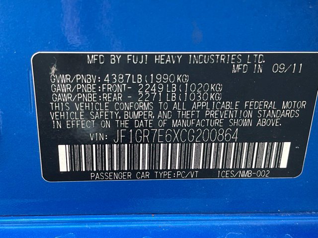 Used 2012 Subaru Impreza WRX Hatchback AWD/4WD image 28