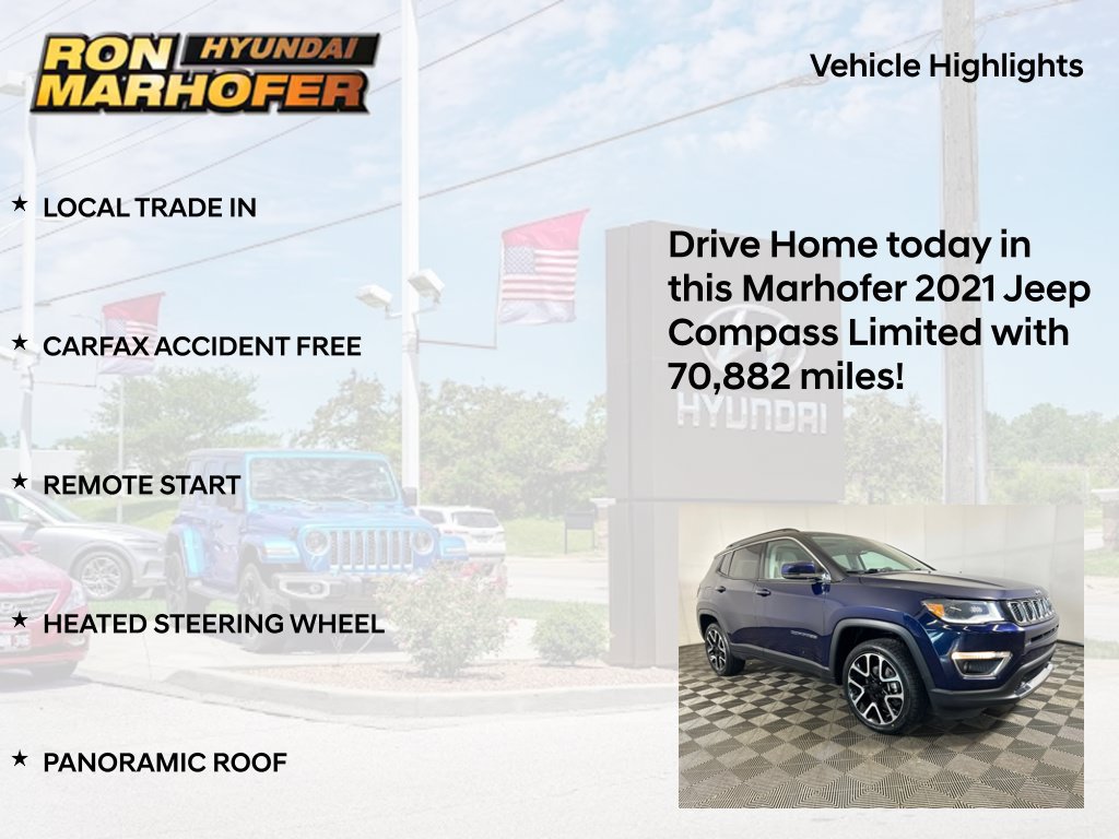 Used 2021 Jeep Compass Limited w/ Sun and Sound Group AWD/4WD image 15