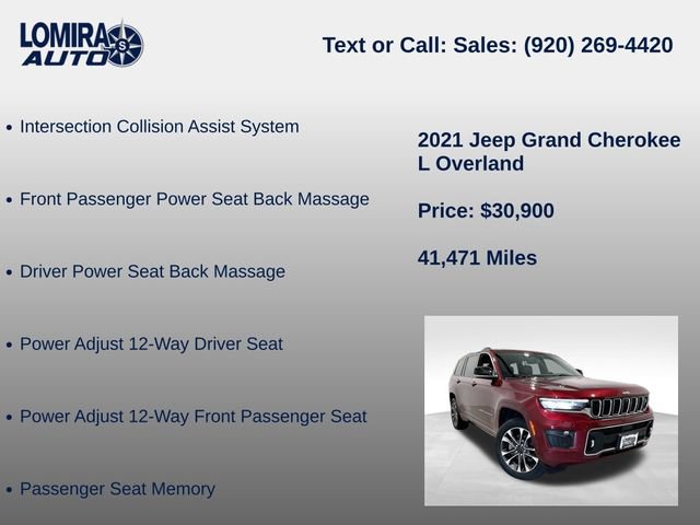 Used 2021 Jeep Grand Cherokee L Overland w/ Advanced Protech Group III AWD/4WD image 39