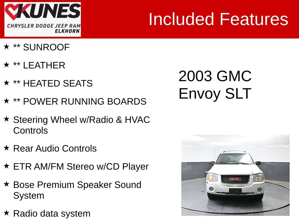 Used 2003 GMC Envoy SLT AWD/4WD image 3