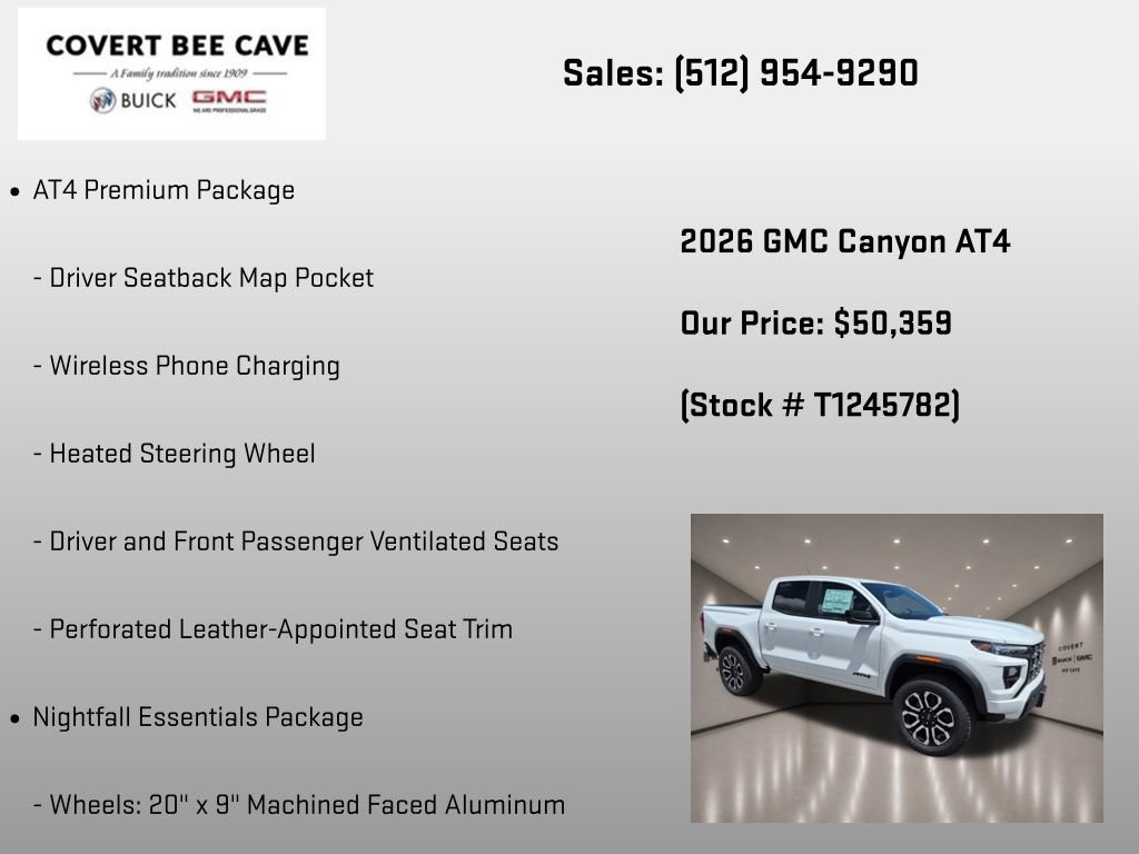 New 2026 GMC Canyon AT4 w/ AT4 Premium Package AWD/4WD image 24