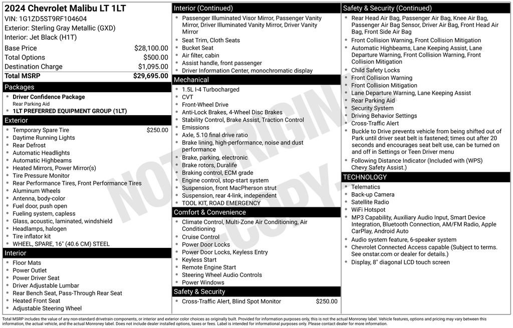 Used 2024 Chevrolet Malibu LT FWD image 11