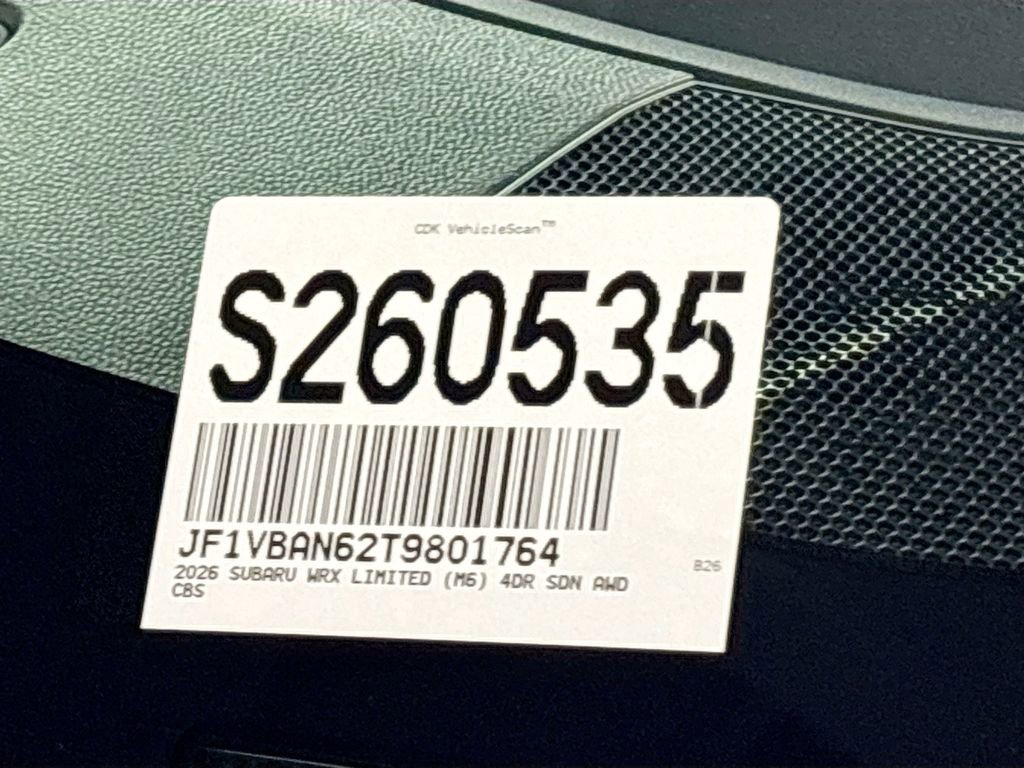 New 2026 Subaru WRX Limited AWD/4WD image 26