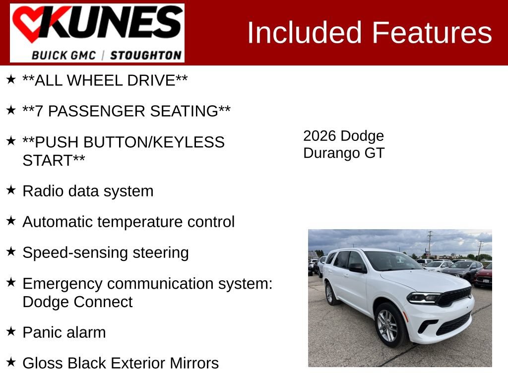 Used 2026 Dodge Durango GT AWD/4WD image 3
