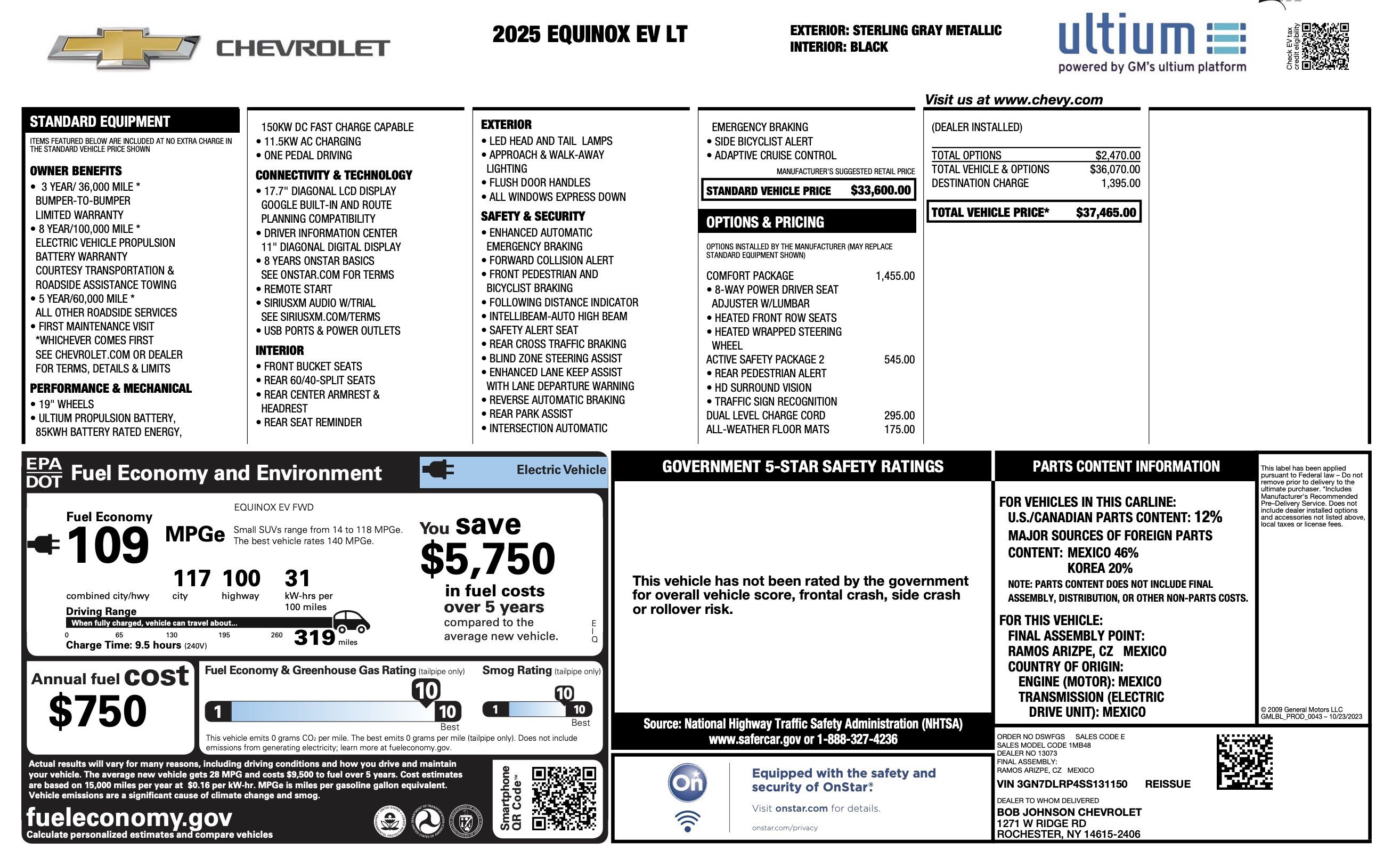 Used 2025 Chevrolet Equinox EV LT w/ Comfort Package FWD image 2